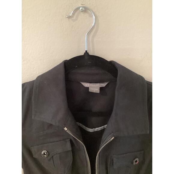Armani Exchange Form Fitting Black Denim Like Dress in Size 2 - Picture 6 of 9